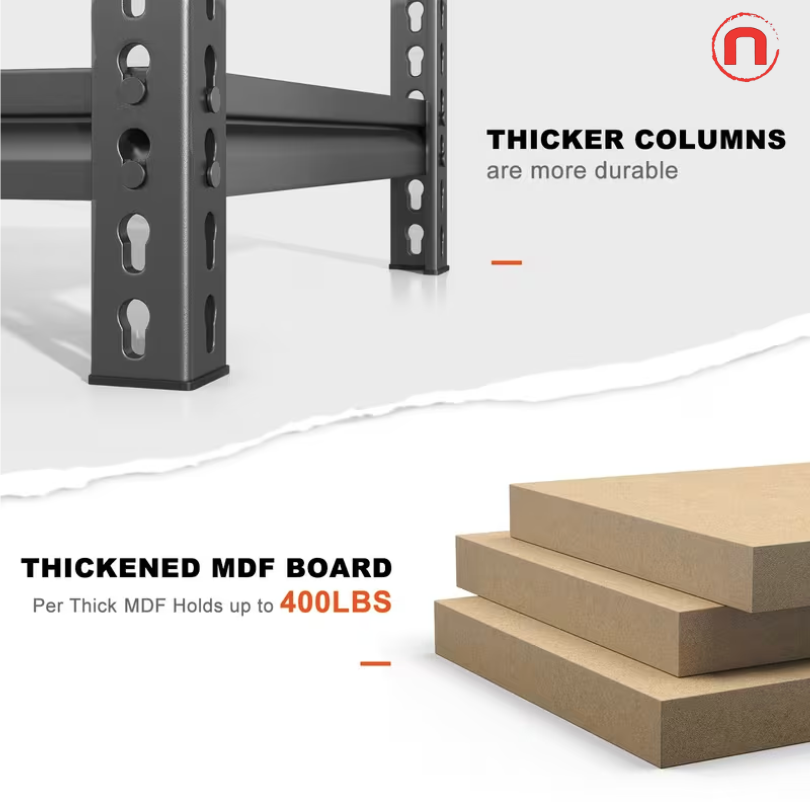 Heavy-Duty 5-Tier Metal Storage Shelving Unit 🏠🔩📦