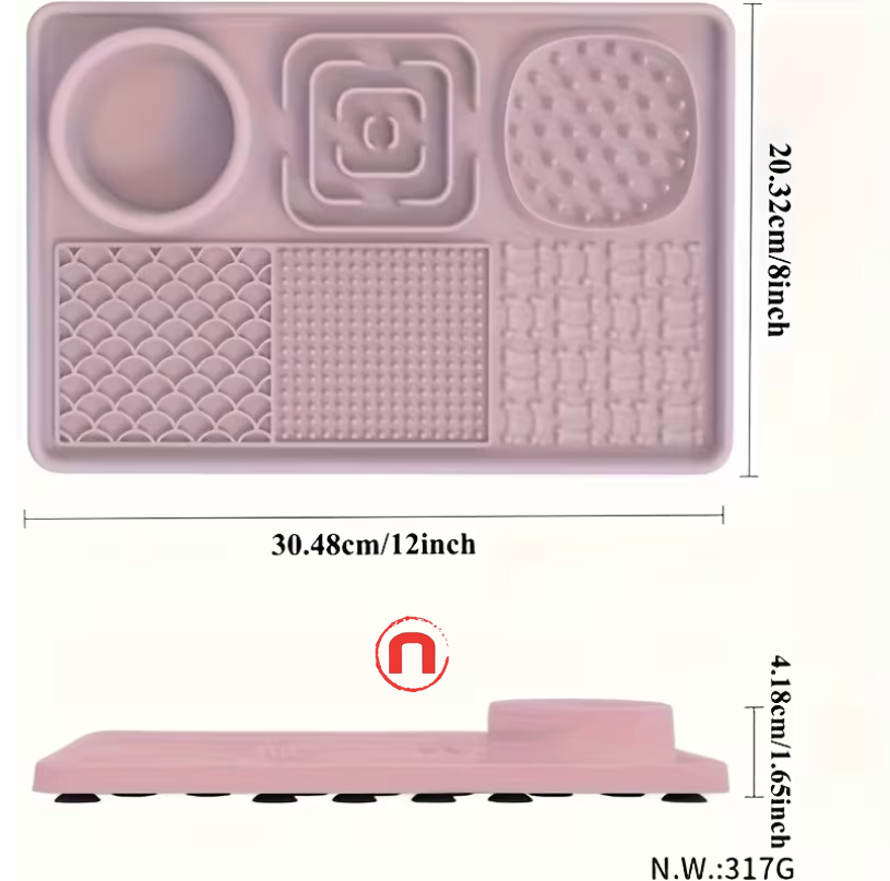 🐾 6-in-1 Slow Feeder Lick Mat