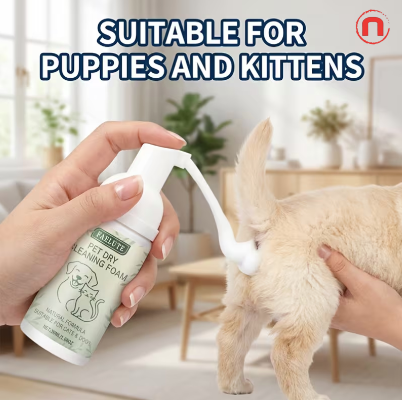 FAELUTE No-Rinse Dry Cleaning Foam for Pets 🐾✨