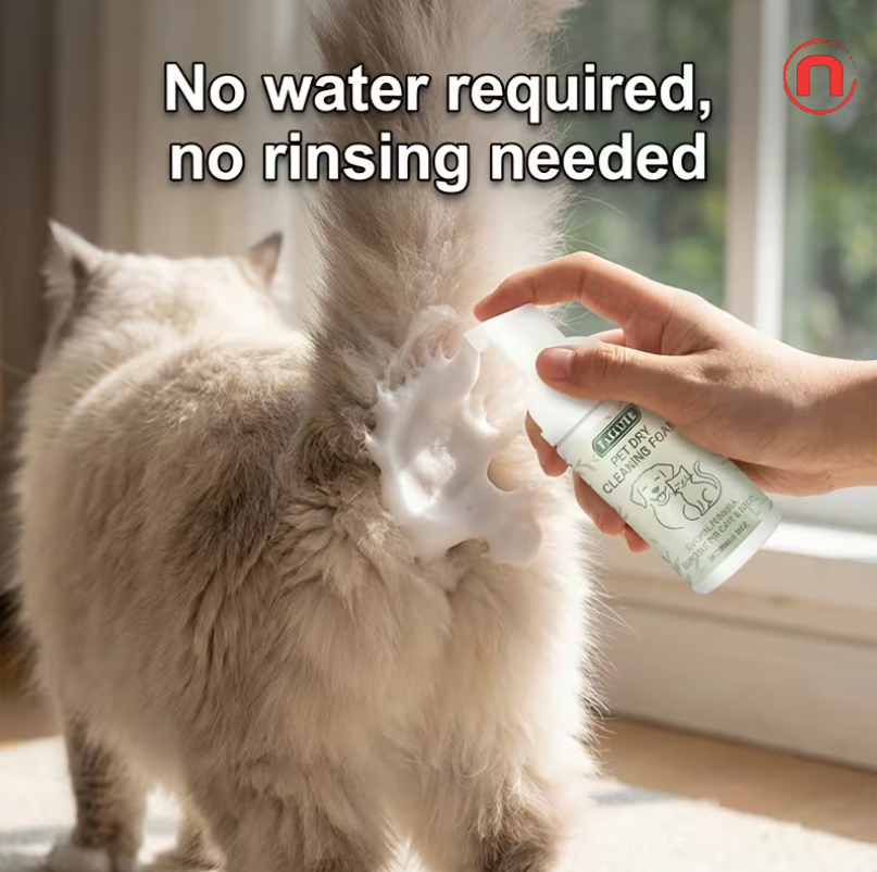 FAELUTE No-Rinse Dry Cleaning Foam for Pets 🐾✨