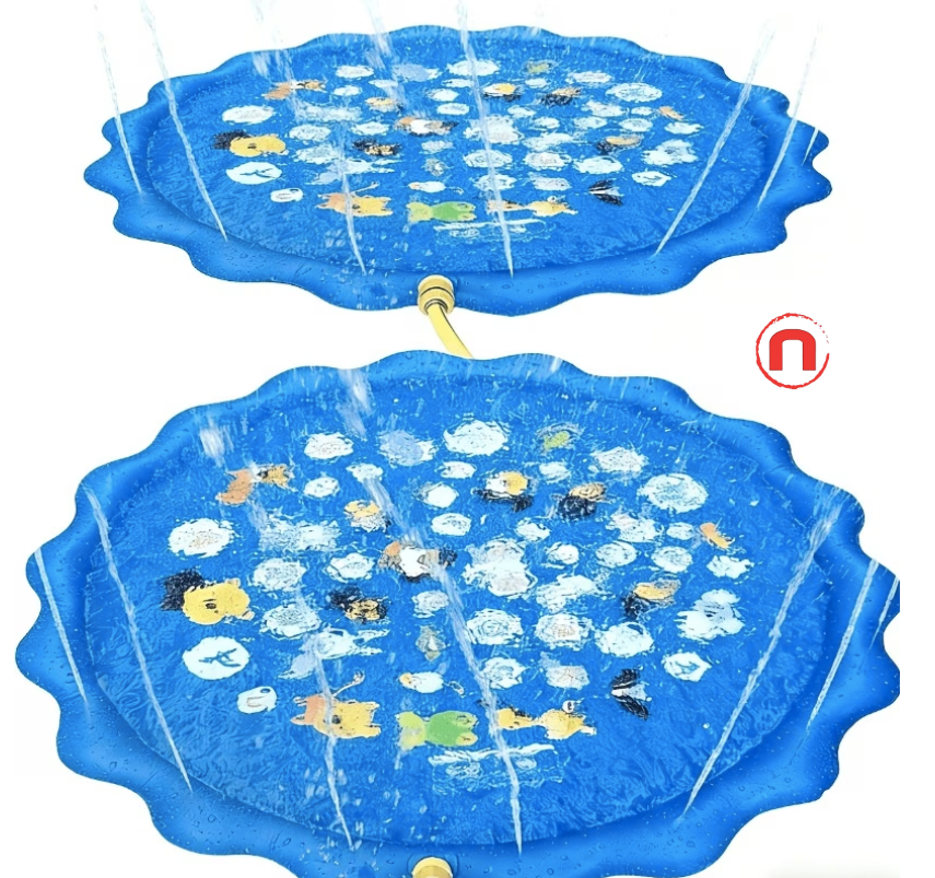 Durable Outdoor Dog Splash Bath Pool – 2-Piece Set 🐶💦🌞
