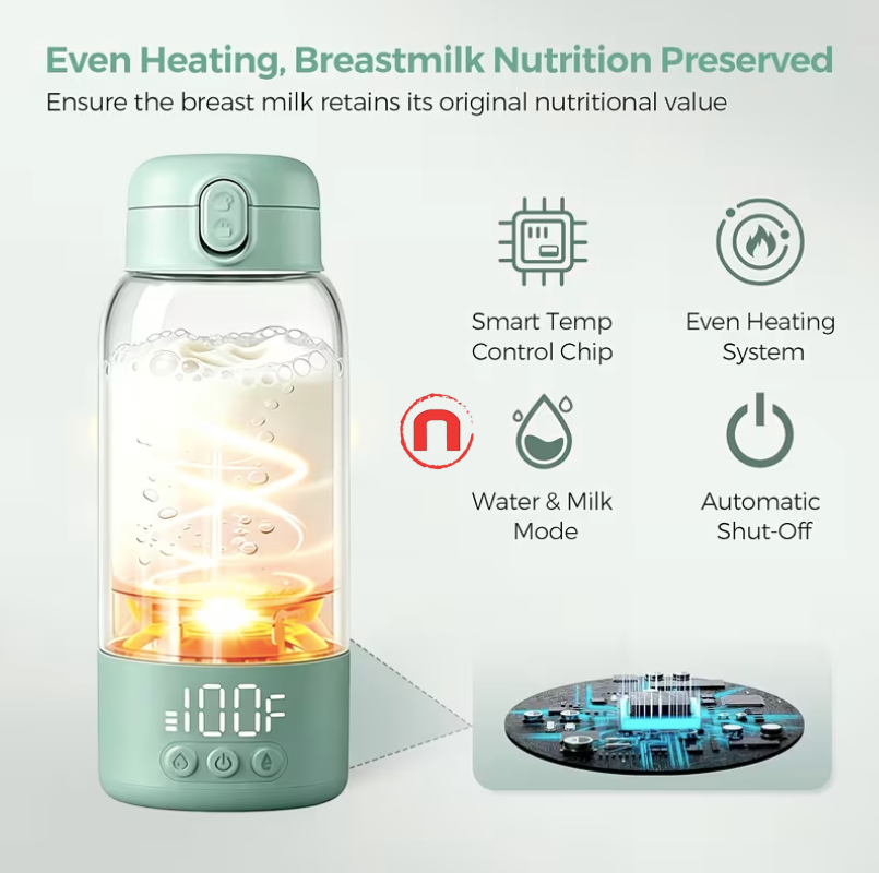 Portable Electric Heated Insulated Water Bottle 17 oz 🔥💧🏕️