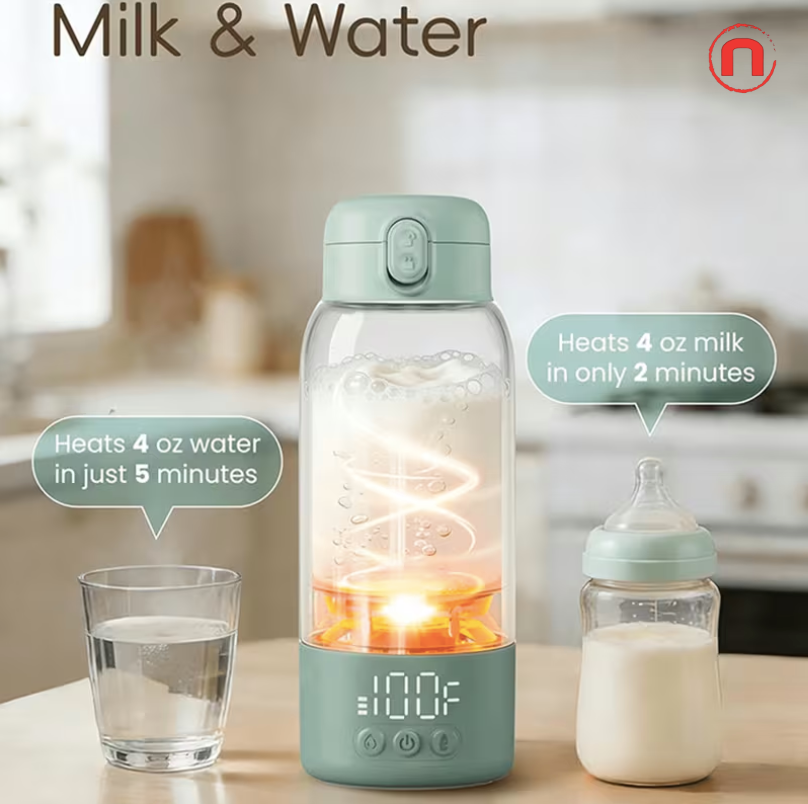 Portable Electric Heated Insulated Water Bottle 17 oz 🔥💧🏕️