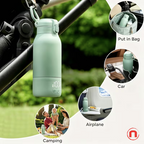Portable Electric Heated Insulated Water Bottle 17 oz 🔥💧🏕️