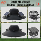 Solar Hat with Dual USB Fans 🌞🧢❄️