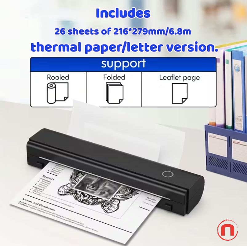 N80 Portable Inkless Thermal Printer 🖨️📱✨
