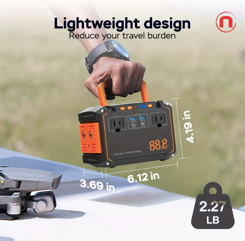 TAKKI Portable Solar Generator 88.8Wh 🔋☀️⚡