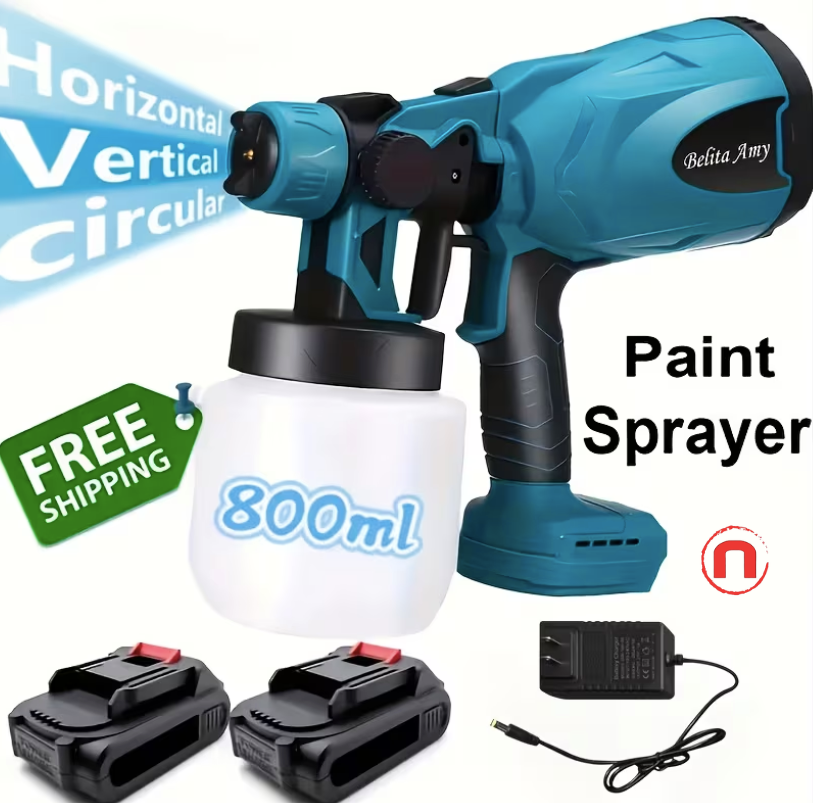 High-Pressure HVLP Electric Paint Sprayer 🎨⚡🔧
