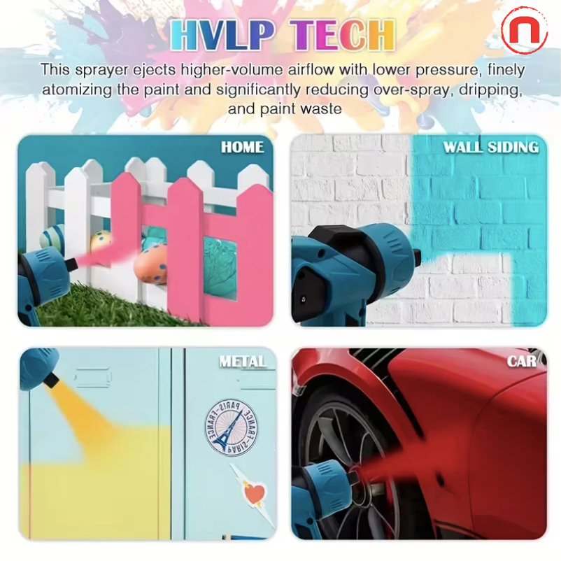 High-Pressure HVLP Electric Paint Sprayer 🎨⚡🔧