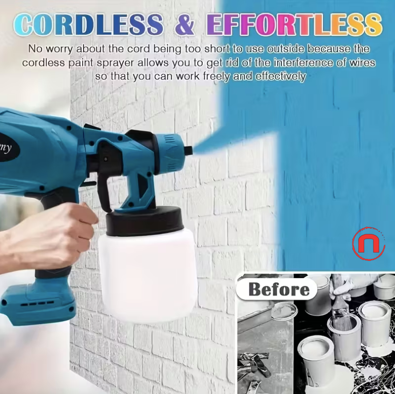 High-Pressure HVLP Electric Paint Sprayer 🎨⚡🔧