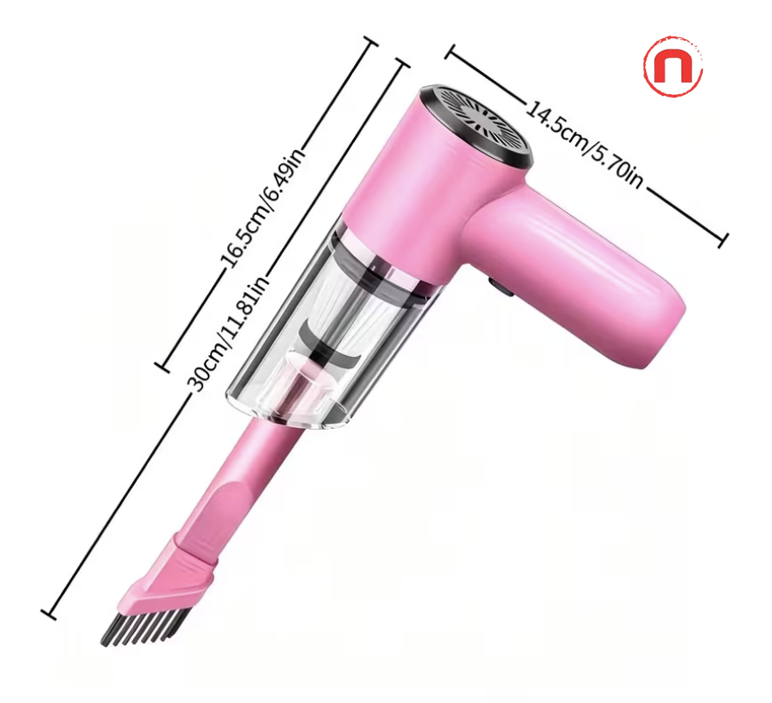 Portable 12V Handheld Car Vacuum Cleaner 🚗✨💗