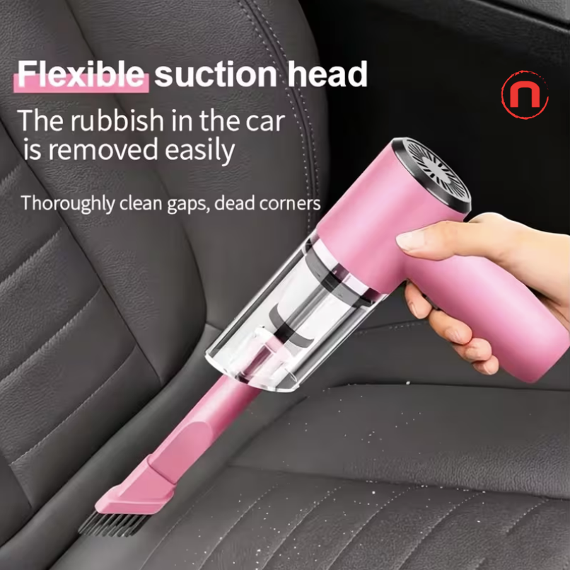 Portable 12V Handheld Car Vacuum Cleaner 🚗✨💗