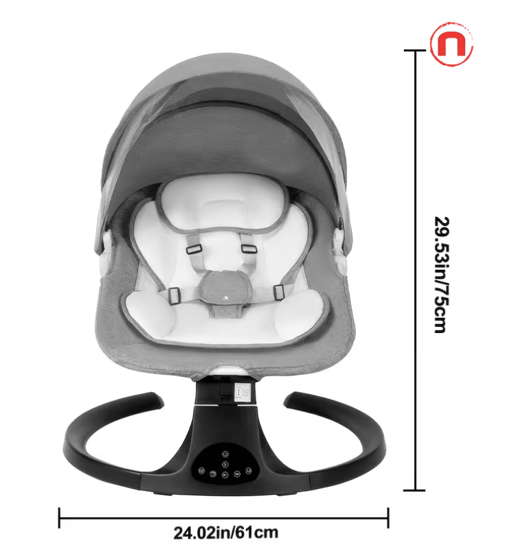 Baby Swing with 5 Speeds & 10 Soothing Lullabies 👶🎶✨