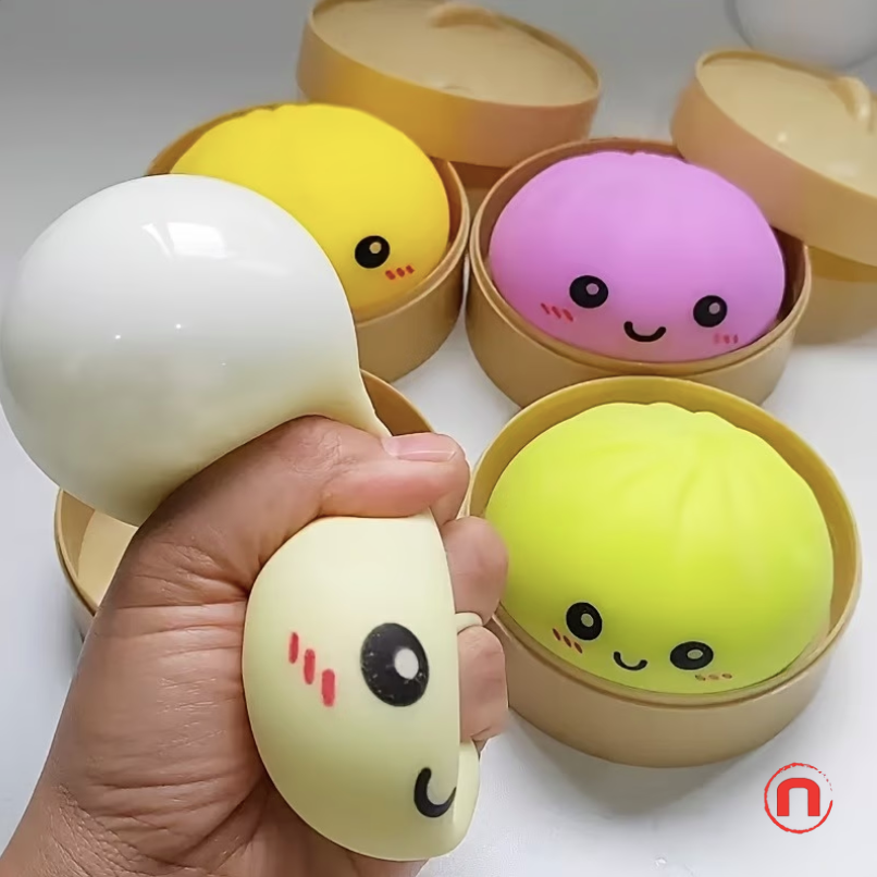 5PCS Popular Steamed Bun Squishy Set 🥟✨🎁