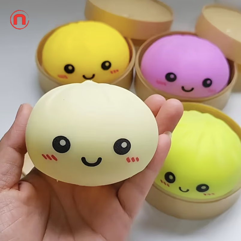 5PCS Popular Steamed Bun Squishy Set 🥟✨🎁