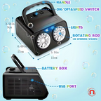 Electric Bubble Maker with Dual Fan 🫧✨🎉
