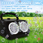 Electric Bubble Maker with Dual Fan 🫧✨🎉