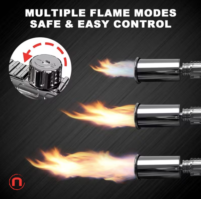 Adjustable Propane Grill Torch Gun 🔥🥩⚡