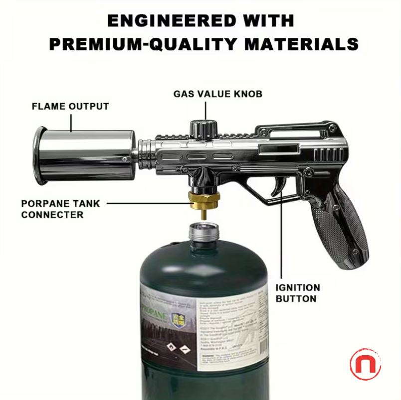 Adjustable Propane Grill Torch Gun 🔥🥩⚡