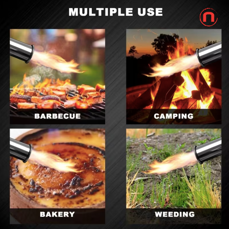 Adjustable Propane Grill Torch Gun 🔥🥩⚡