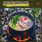 Portable Wood Burning Camping Stove 🔥🏕️🍳