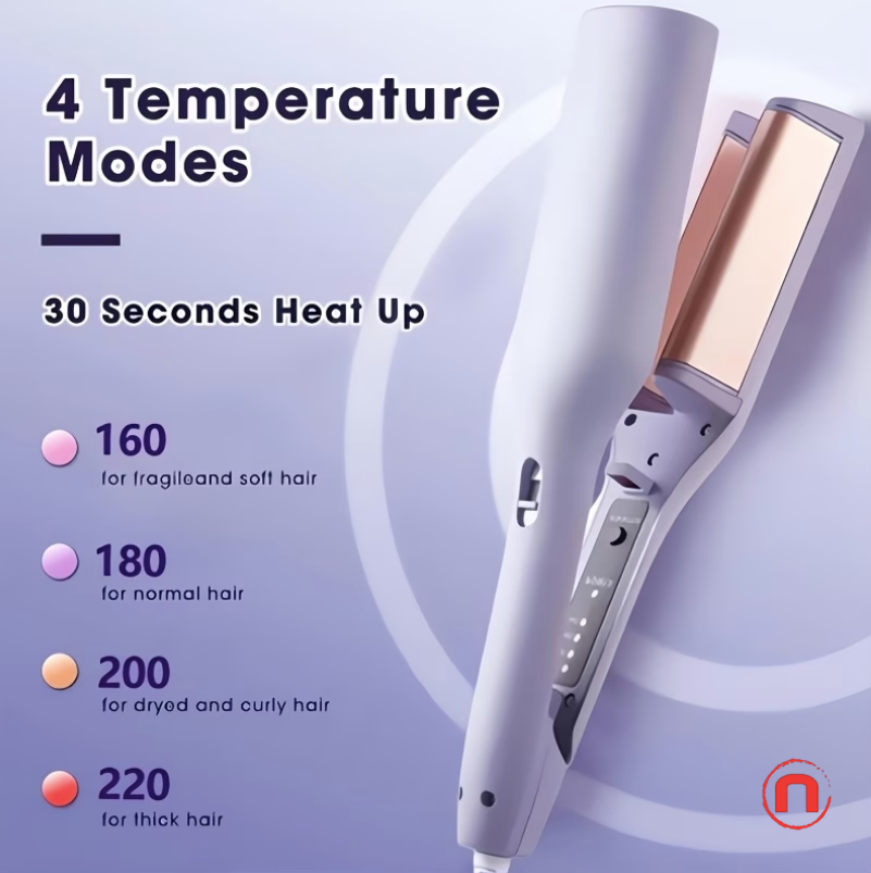 32mm Hair Curling Iron for Women 💜✨💇‍♀️
