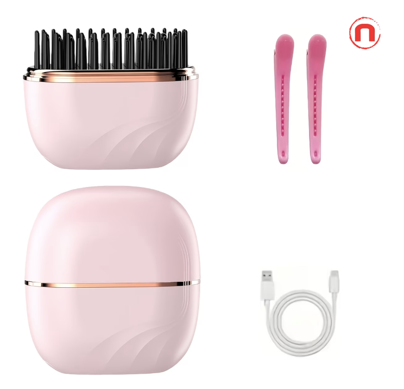 Mini Wireless Hair Straightening Comb 💖✨💇‍♀️