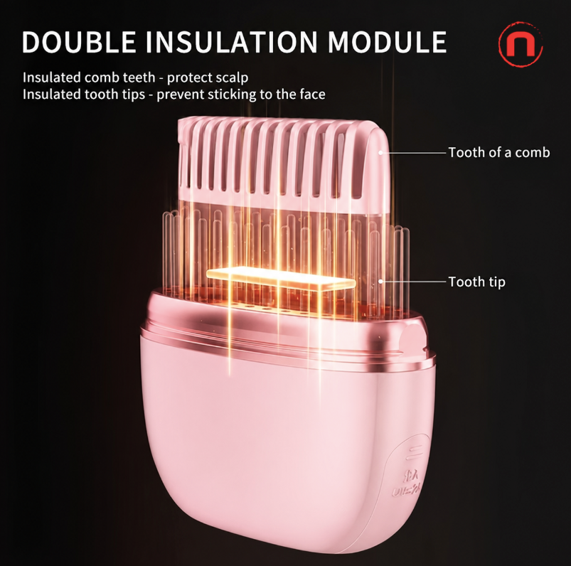 Mini Wireless Hair Straightening Comb 💖✨💇‍♀️