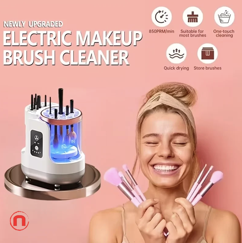 3-in-1 Electric Makeup Brush Cleaner & Dryer ✨🖌️💖
