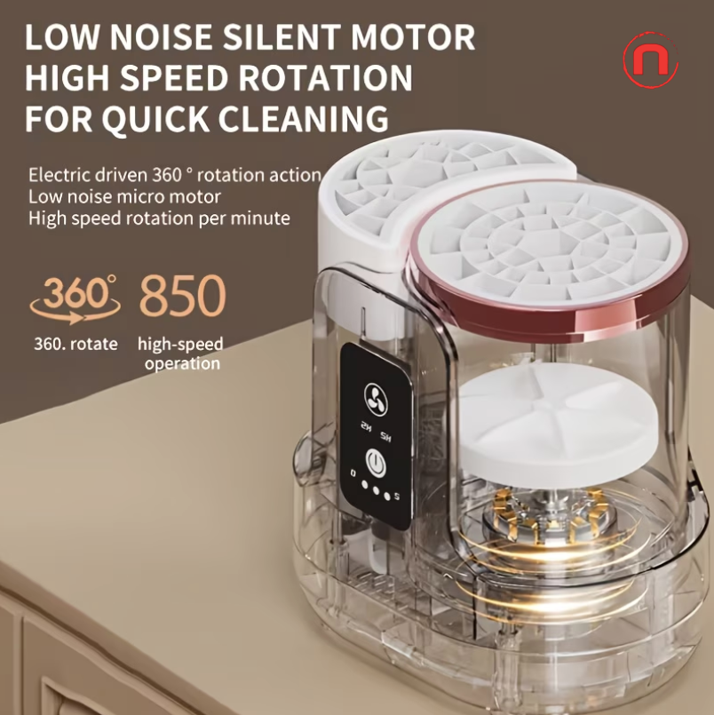 3-in-1 Electric Makeup Brush Cleaner & Dryer ✨🖌️💖