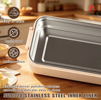 3-in-1 Heated Bento Lunch Box with LED Display 🍱🔥✨