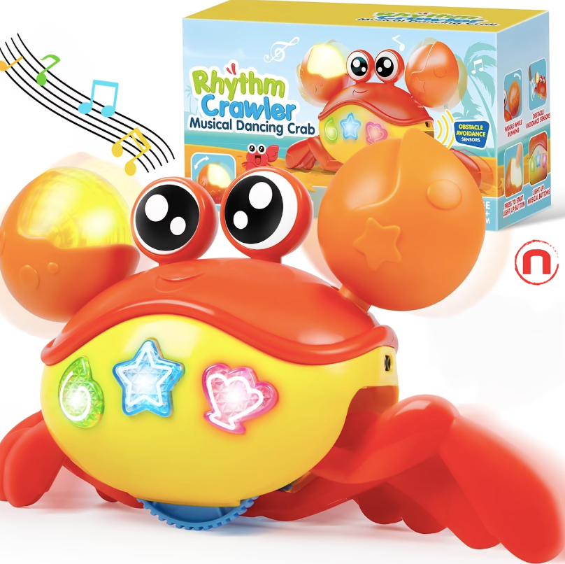 Interactive Crawling Crab Baby Toy 🦀✨👶