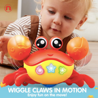 Interactive Crawling Crab Baby Toy 🦀✨👶