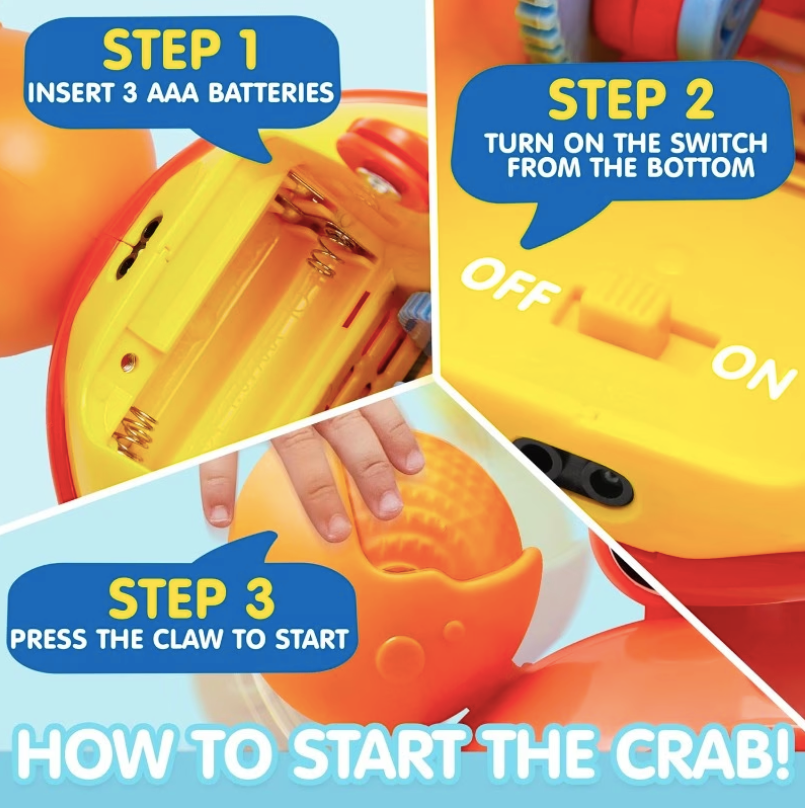 Interactive Crawling Crab Baby Toy 🦀✨👶