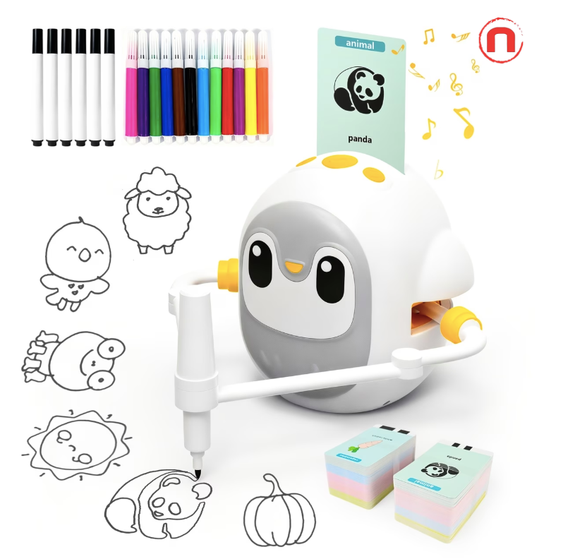 Penguin Drawing Robot for Kids 🐧🎨✨