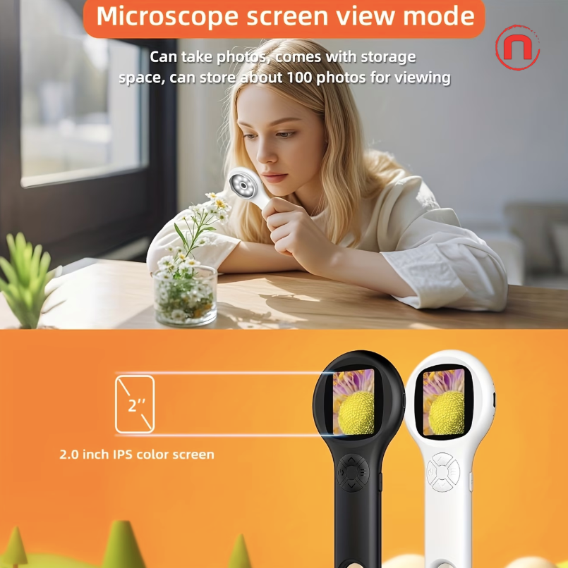 Portable Digital Microscope for Kids 🔬✨🩵