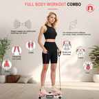 Waist Twisting Exercise Board with Resistance Bands 💖🔥🏋️‍♀️