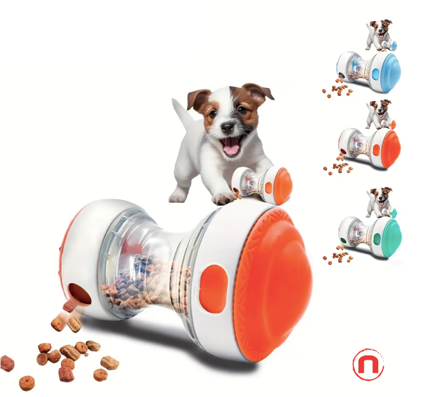 Interactive Dog Treat Dispensing Toy 🐶🧡🦴
