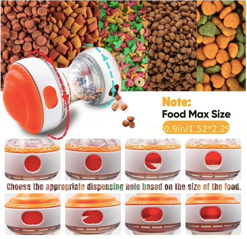 Interactive Dog Treat Dispensing Toy 🐶🧡🦴
