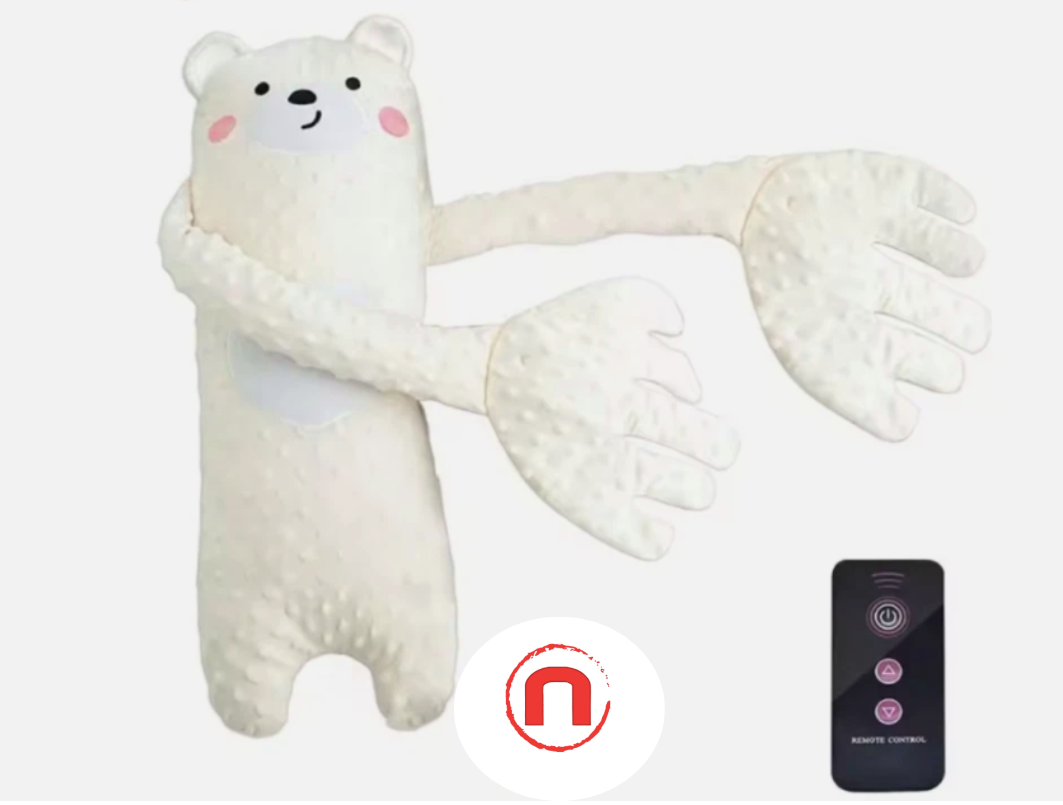🍼🧸 Relaxing Plush Bear with Remote & Soothing Music 🌙