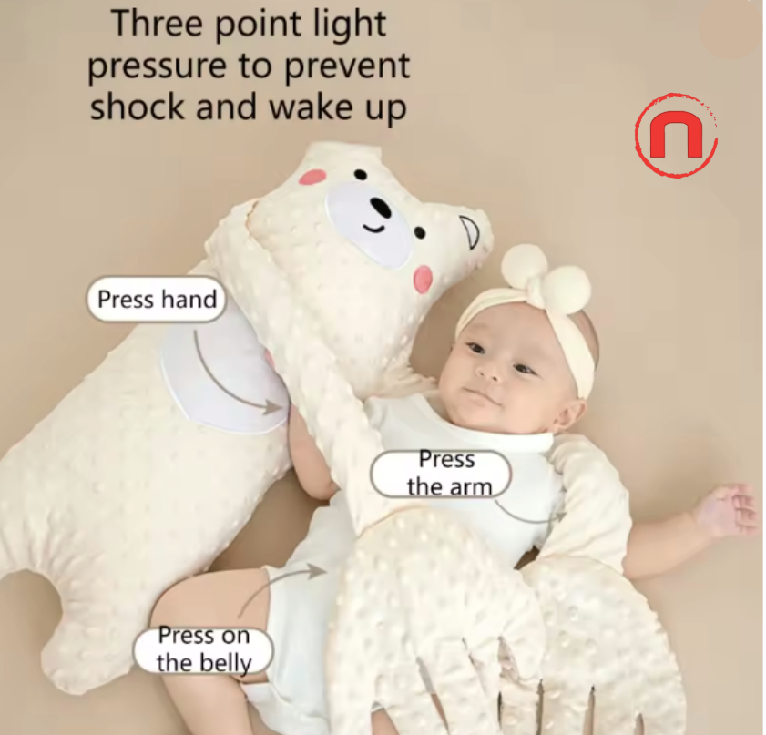 🍼🧸 Relaxing Plush Bear with Remote & Soothing Music 🌙