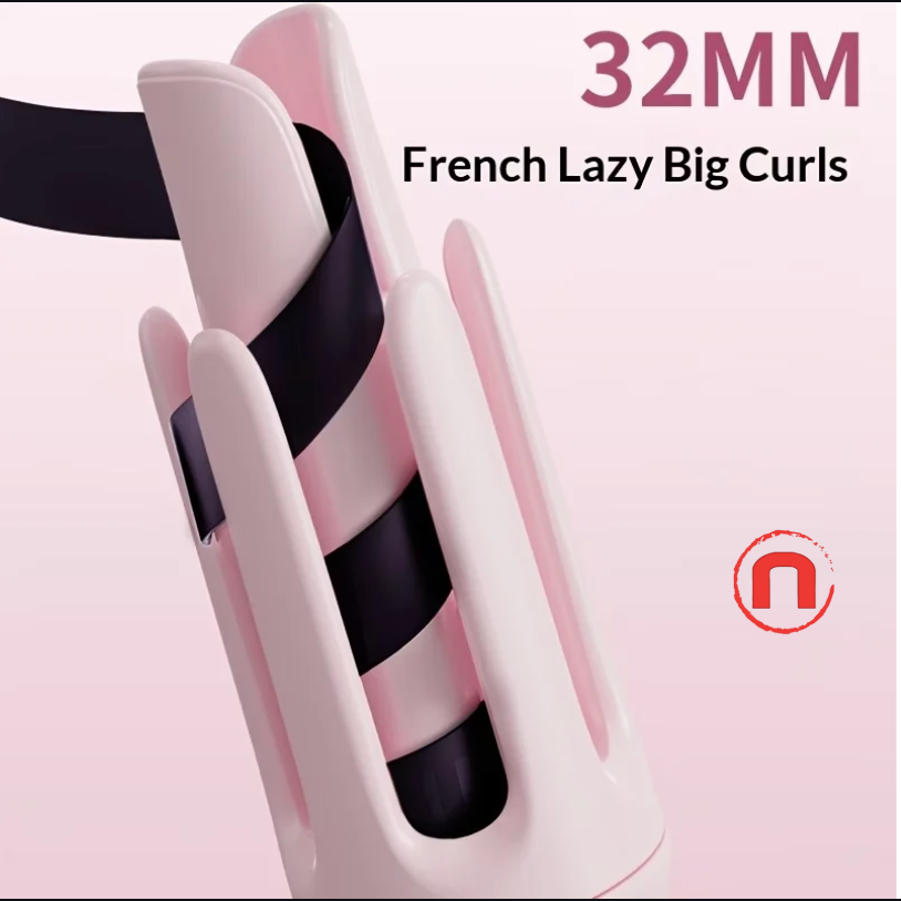💇‍♀️✨ 32mm Automatic Rotating Hair Curler & Waver ✨💇‍♀️