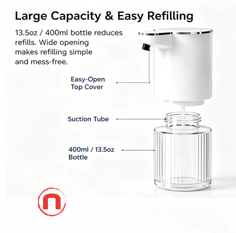 🧼✨ Automatic Foaming Soap Dispenser with Smart Sensor ✨ Touchless ✨