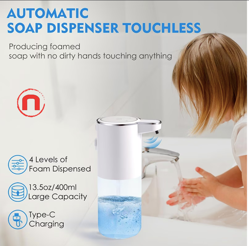 🧼✨ Automatic Foaming Soap Dispenser with Smart Sensor ✨ Touchless ✨