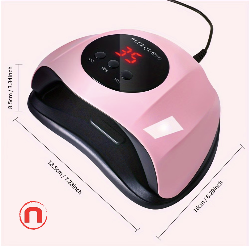 Professional LED/UV Nail Lamp with LCD Display | Fast Gel Nail Dryer | Smart Sensor ✨💅