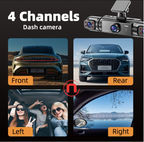 🚗📹 360° 4-Channel Dash Cam System | Full Vehicle Security 🛡️