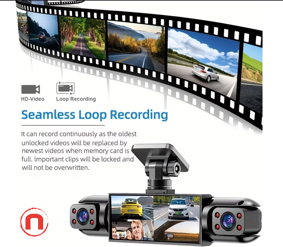 🚗📹 360° 4-Channel Dash Cam System | Full Vehicle Security 🛡️