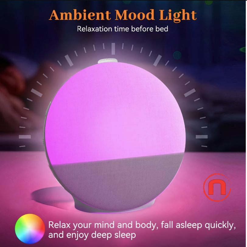 🌅✨ Sunrise Alarm Clock & Sleep Sound Machine ✨ Wake-Up Light 😴