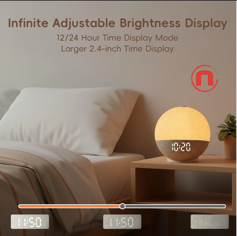 🌅✨ Sunrise Alarm Clock & Sleep Sound Machine ✨ Wake-Up Light 😴