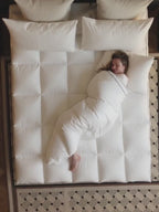 Thick, ultra-soft, deep-pocket elastic mattress protector with a cool, quilted, and laminated design.